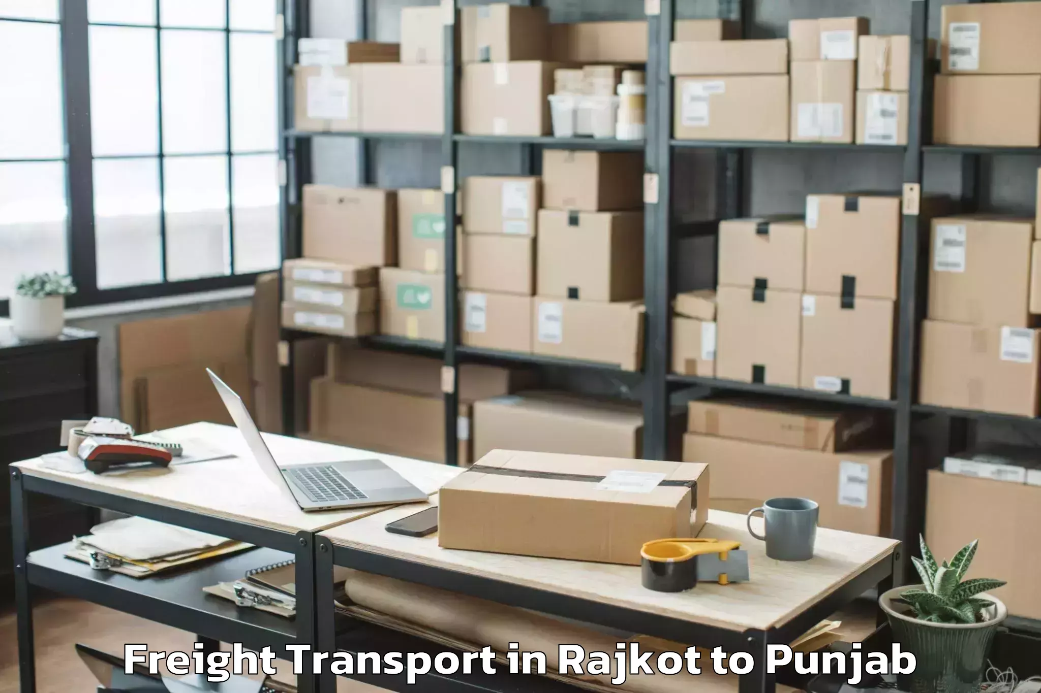 Easy Rajkot to Amritsar Airport Atq Freight Transport Booking